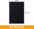 8.65 x 5.9 Inch 1 Pack College Ruled Notebook, Soft Black Cover Spiral Notebook, Memo Notepad Sketchbook, Students Office Business Diary Spiral Bo...