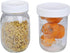 16Pcs Plastic 8 Regular Mouth Lids and 8 Wide Mouth Plastic Storage Caps for Mason Jars, White...