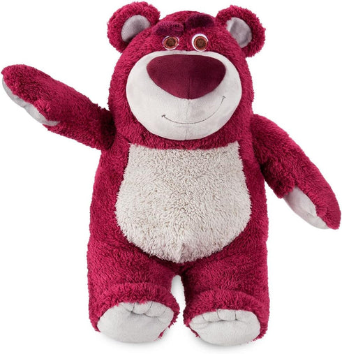 Disney Store Official Lotso Plush, Toy Story 3, Medium 13", Strawberry Scented, Cuddly Fabric, Iconic Cuddly Lotso Bear Toy Character with Embroid...
