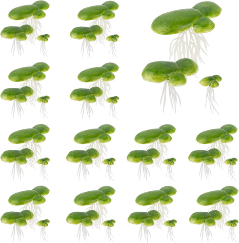 Framendino, 54 Pack Floating Aquarium Plants Artificial Plastic Fake Duckweed Simulation Floating Plants (3 Size)...