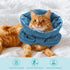 Cat Recovery Collar, Soft Adjustable Cat Cone Alternative, Lightweight Waterproof Fasteners Collars for Cats Kittens Puppies, After Surgery Stop L...