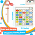 POPLAY Wooden Magnetic Fishing Game, Alphabet Fish Catching Counting Games Montessori Fine Motor Skills Toy with Letters and Numbers for Early Lea...