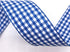 VIVIQUEN Blue Gingham Ribbon Checkered Ribbon 1-Inch 25 Yard Each Roll 100% Polyester Woven Edge (Blue)...