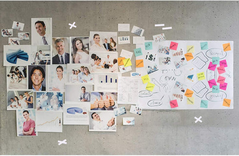 CABAX 4 Rolls Double-Sided Tape Adhesive Sticky Tapes for Scrapbooking, Photos, Invitation Cards, Paper, DIY Crafts and Office School Stationery S...