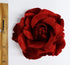 3.5" Red Velvet Rose Brooch Pin Flower Pin Made in USA M&S Schmalberg...