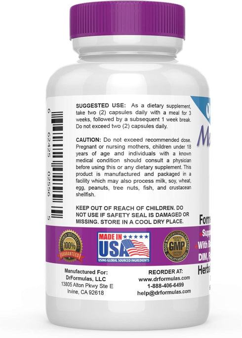 DrFormulas Menopause Supplement for Hot Flashes, Night Sweats, and Mood Swings Relief with DIM, Dong Quai, Black Cohosh, 60 Count...
