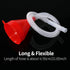 Flexible Fuel Funnel with Long Hose Plastic Small Wide Mouth Filling Funnel Car Funnel for Engine Oil Gas Fuel Gasoline Diesel Water Fluid Liquid ...
