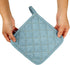 Denim Potholders Kitchen Everyday Basic 8 Inch 100% Cotton Pot Holder Heat Resistant Large Coaster Hot Pads Kit Trivets Set for Cooking and Baking...