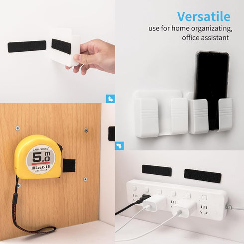 Art3d 16 Sets Hook and Loop Tape Sticky Back,1 in.x 4 in. Double-Sided Adhesive Strip,Heavy Duty...