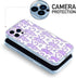 Phone Case Purple Roller Monkey Compatible with iPhone 13 Case Accessories Rabbit Print Shock Scratch 3D Waterproof Transparent...
