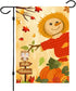 Happy Fall Garden Flags,Double Sided Autumn Flag Scarecrow Harvest Pumpkin Yard Decorations Fall House Flags 12 x 18 Inch Small Fall Yard Garden F...
