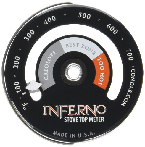 Inferno Stove Top Meter (3-30) thermometer measures temperatures on stove top...