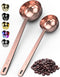 Orblue Premium Coffee Scoop Set - 1 Tbsp (15ml) & 2 Tbsp (30ml) Measuring Tablespoon - Stainless Steel Coffee Measuring Spoon and Scooper with Lon...