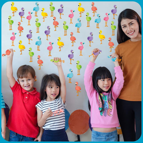 Junkin 60 Pieces Mini Classroom Bulletin Board Summer Cutouts Coffee Cup Sunglasses Flamingo Classroom Cutouts Decorations for School Office Wall ...