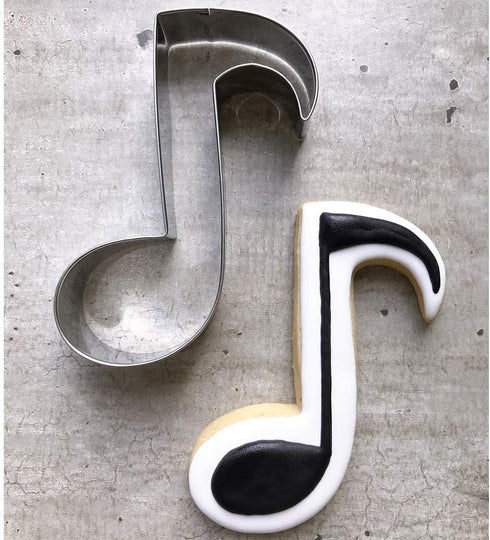 LILIAO Music Note Cookie Cutter Music Biscuit Fondant Cutter - 3.2 x 4.2 inches - Stainless Steel...