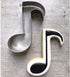 LILIAO Music Note Cookie Cutter Music Biscuit Fondant Cutter - 3.2 x 4.2 inches - Stainless Steel...