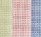 KCS 3 pc of 12" x 18" 14CT Counted Cotton Aida Cloth Cross Stitch Fabric (Light Blue+Pink+Light Green)...