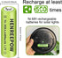 Henreepow Ni-MH AA Rechargeable Batteries, Double A High Capacity 1.2V Pre-Charged for Garden Landscaping Outdoor Solar Lights, String Lights, Pat...