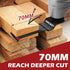 6 Pcs Extra Long Oscillating Tool Blades, Bi-Metal Curved Edge Multitool Blades for Wood with Nails, Metal, Wood, Plastic, Oscillating Saw Blades ...