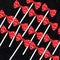 NMAS Bowknot Cupcake Topper 20 PCS Red with Dots, Children's Birthday Baby Shower Party Bow Dots Cupcake Toppers Cake Decoration Supplies...
