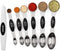 Magnetic Measuring Spoons Set Stainless Steel with Leveler, Stackable Metal Tablespoon Measure Spoon for Baking, Cups and Spoon Set Kitchen Gadget...