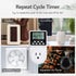 Digital Infinite Repeat Cycle Intermittent Timer Plug for Electrical Outlet, 24 Hour Programmable Indoor Timed Power Switch with Countdown Delay O...