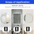 8 Sets of Metal Mirror Hanging Kit, Wall Mounting Mirror Clips for 1/4 Inch Mirror with Screw Rubber Pad, Heavy Mirror Mounting Hardware for Billb...
