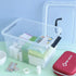 1-Pack Plastic Storage Box, Clear Latch Box with Handle and Lid, 10 L...