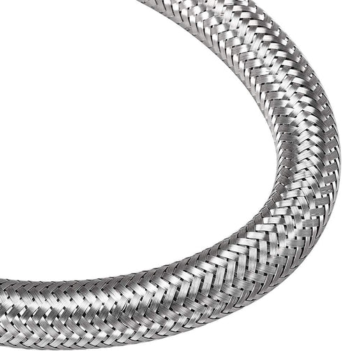 uxcell Faucet Supply Line Connector G1/2 Female x G1/2 Male 16 Inch Length 304 Stainless Steel Hose 2Pcs...