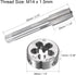 uxcell M14 x 1.5mm Metric Tap and Die Set, Machine Thread Screw Tap with Round Threading Die, Tap & Die Kit for Nut Screw Bolt Thread Repair...