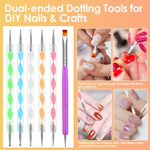 B 7000 Clear Glue with Rhinestones Craft Kit, 2 x 110ML B-7000 Adhesive Glue with Nail Gems, Dotting Tools, Brush for DIY Bead Stone Jewelry Makin...