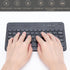 Russian Keyboard, Thin 7 Inch Rechargeable Russian and English Bilingual Bluetooth Keyboard,for Andriod for Win for iOS, and wearresistant...