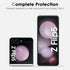 Fotbor [3+3+2 Pack for Samsung Galaxy Z Flip 5 screen Protector, 3 Pack Inner Screen Flexible Film + 3 Pack Back Screen Protector Tempered Glass +...