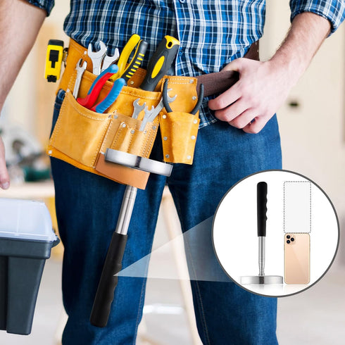 Rechabite Telescoping Magnetic Sweeper Pickup Tool, Screws Parts Finder with 35LB Pull Capacity, Retractable 8.6" to 33" with Strong Magnet, Pick ...