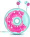 Cute Donut Earbuds for Kids, Kid Size Wired Earbud & in-Ear Headphones with Microphone and Lovely Earphones Storage Case Gifts for School Girls an...