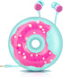Cute Donut Earbuds for Kids, Kid Size Wired Earbud & in-Ear Headphones with Microphone and Lovely Earphones Storage Case Gifts for School Girls an...