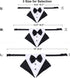 ADOGGYGO Formal Dog Tuxedo Wedding Dog Bandana Collar Dog Collar with Bow Tie Adjustable Dog Bowtie Collar Bandana for Small Medium Large Dog Pet ...