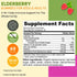 Vegan Black Sambucus Elderberry Gummies | Non-GMO | 60 Gummies, 30 Serving w/ 100mg Elderberry, 90mg Vitamin C, 7.5mg Zinc | Immune Support, Antio...