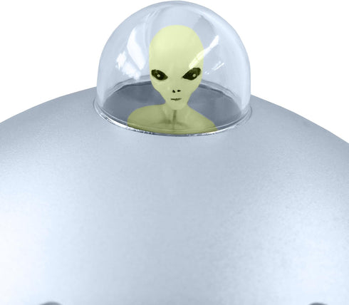 Off the Wall Toys Alien Glow-in-The-Dark UFO Space Ship and Bendable Action Figure Toy...