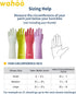 wahoo 3 Pairs Skin-Friendly Cleaning Gloves, Reusable Dish Washing Gloves with Flocked Cotton Liner, Dishwashing, Kitchen, Mauve Mist, Small...