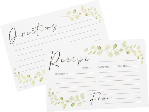 C.R. Gibson Q16-24814 Wedding Shower Recipe Cards and Invite Enclosure Cards, 40pcs, White...