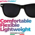 grinderPUNCH Super Dark Black Lens Men's Sunglasses Retro Classic 80's Stylish Trendy Shades...
