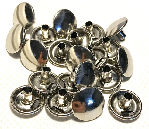 Stainless Steel Snap Fastener's, 50 Piece, Cap and Socket Only, Marine Grade...