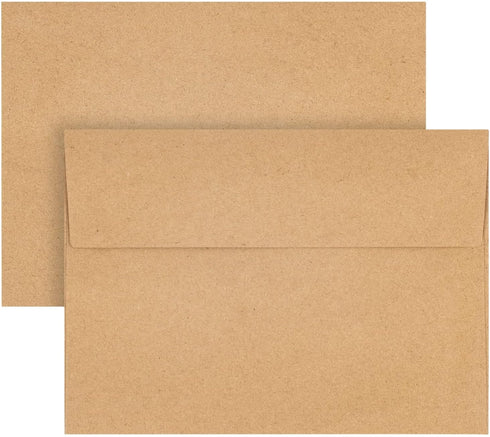 50 Pack Kraft Envelopes 4 x 6 Inch Brown Envelopes,A4 Envelopes, Card Envelopes, Kraft Paper Envelopes, Invitation Envelopes, Postcard Envelopes (...