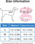 Rhinestone Dog Collar, Cute Flower Rhinestone Cat Dog Collar Bling Collar PU Leather Collar Adjustable Sizes Small Medium Large (S:21-27cm, Pink)...