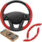 GSPSCN Universal Car Carbon Fiber Steering Wheel Cover Anti-Skid,Butterfly Steering Wheel Cover,Non-Slip Segmented Steering Wheel Protector,Fit fo...