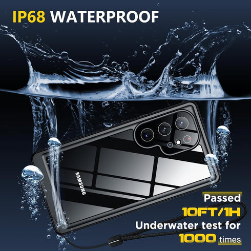 Designed for Galaxy S24 Ultra Case Waterproof, Built-in Screen Protector Full Protection Heavy Duty Shockproof Anti-Scratched Rugged Case for Sams...