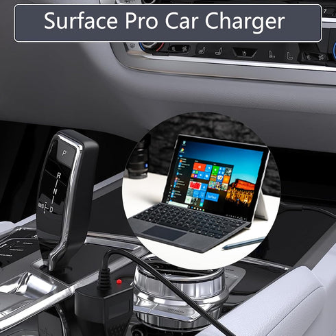 Surface Pro Car Charger 15V2.58A Surface Car Adapter for Microsoft Surface Pro 3/Pro 4/Pro 5/Pro 6/ Pro 7/Pro X Tablet, Surface Book, Surface Go, ...