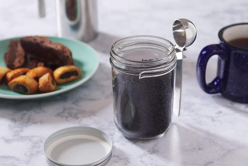 Jarware Stainless Steel Coffee Scoop for Wide-Mouth Mason Jars, 1 Tablespoon...