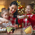 Crethinkaty Christmas Tree Shape Mini Cake Pan Pie Molud, 5.3IN Cake Tin with Non Stick Coating Baking Molds Bakeware Tray for Christmas Cake Choc...